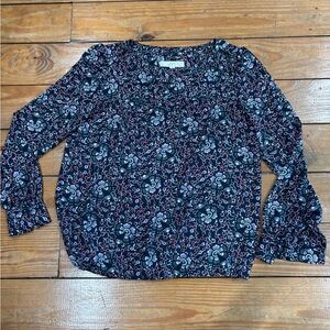 (896)#LOFT FLORAL BLOUSE#